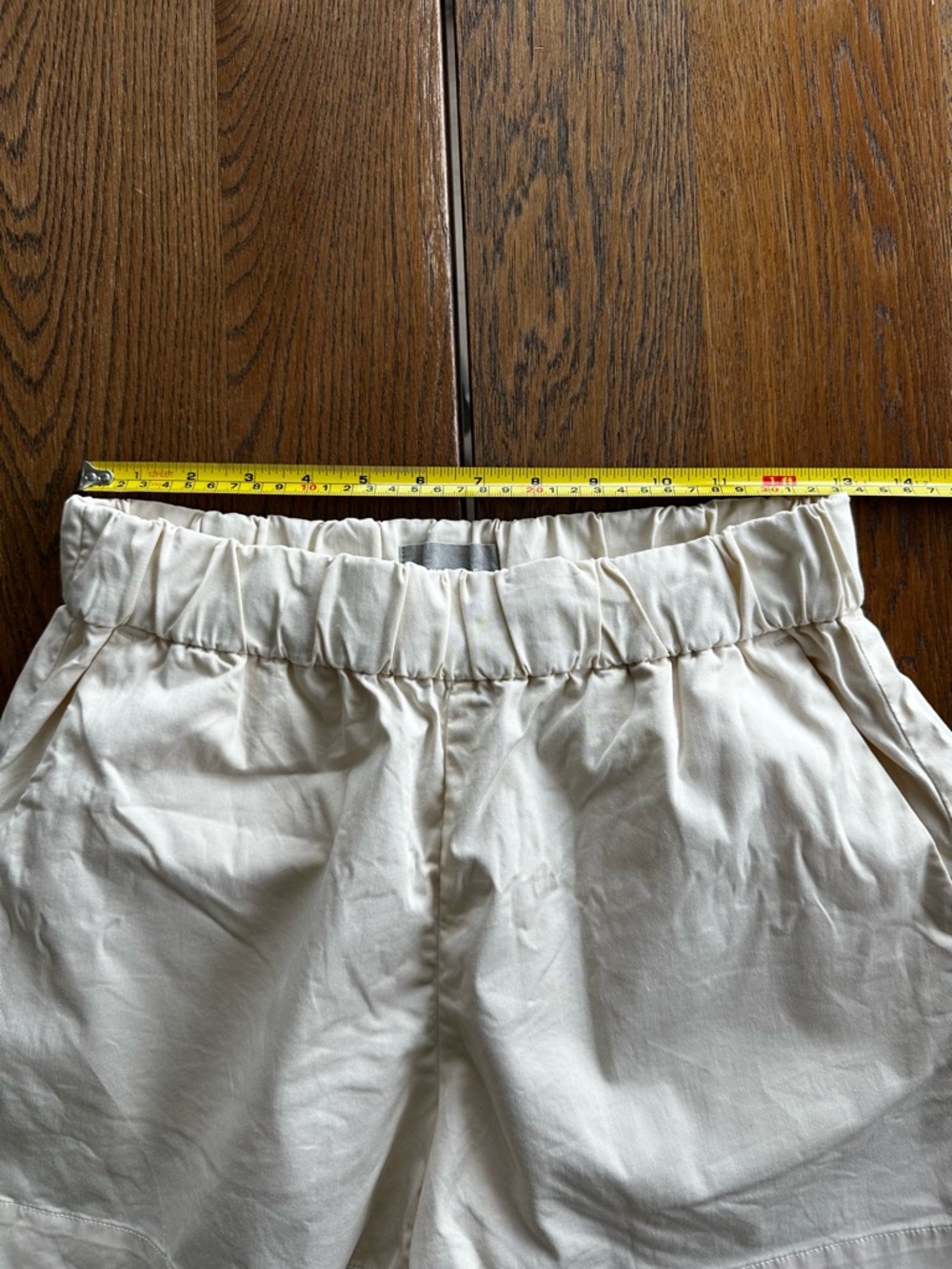 Everlane The Easy Short Pull-On Cotton Shorts Elastic Waist Cream Size 4 Women's - Picture 4 of 11
